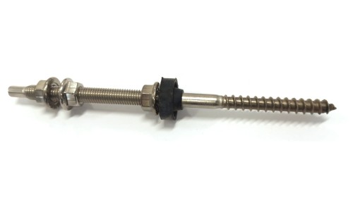 DW-10-250-B – Schraube mit Doppelgewinde ohne Unterlegscheibe M10 x 250, A2