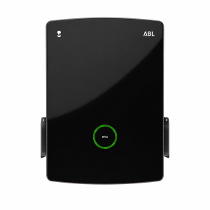 Ladestation Wallbox ABL eM4 22 kW mit zwei Typ-2-Steckdosen und RCBO